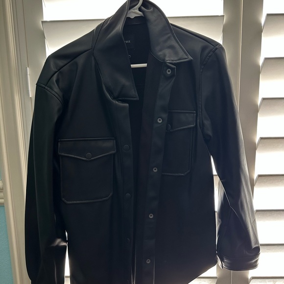 Jackets & Blazers - faux leather jacket